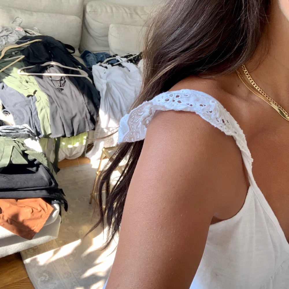 White cotton jumpsuit